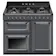 Smeg TR103GR 100cm Victoria Dual Fuel Range Cooker in Slate Grey wit