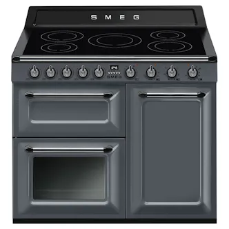 Smeg TR103IGR2 100cm Victoria Induction Range Cooker in Slate Grey wit