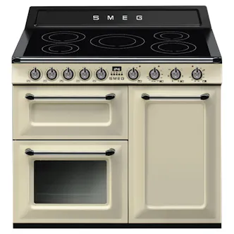 Smeg TR103IP2 100cm Victoria Induction Range Cooker in Cream with Cir