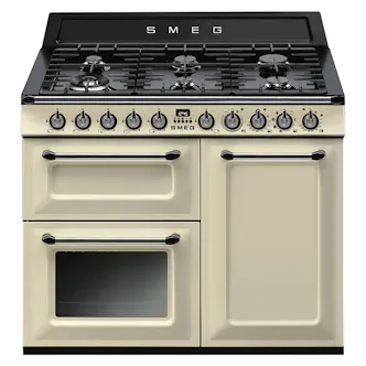 Smeg TR103P 100cm Victoria Dual Fuel Range Cooker in Cream