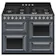 Smeg TR4110GR 110cm Victoria Dual Fuel Range Cooker in Slate Grey wit