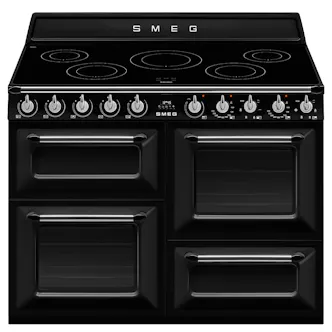 Smeg TR4110IBL2 110cm Victoria Induction Range Cooker in Black with Cir