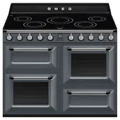 Smeg TR4110IGR2 110cm Victoria Induction Range Cooker in Slate Grey wit