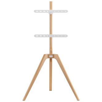  TRIPOD-LIGHT Tripod Easel Style Stand with VESA Mount in Light Wood