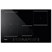 Hotpoint TS6477CCPNE 77cm Induction Hob in Black 4 Zone Flexi Duo Zone