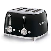 Smeg TSF03BLUK 50's Retro Style 4 Slice Toaster in Gloss Black