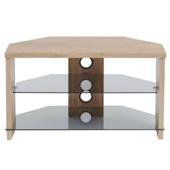  TVS1004 Montreal 1050mm TV Stand in Light Oak with Tinted Glass