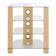  TVS1010 Vision 650mm 4-Shelf Hi-Fi Rack in Light Oak & Glass