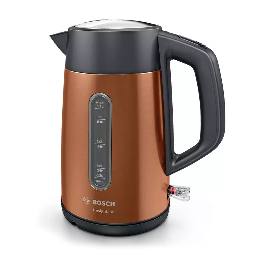 Bosch TWK4P439GB Cordless Traditional Kettle in Copper, 1.7L