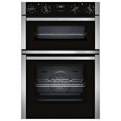 Neff U1ACE2AN3B N50 88cm Built In Electric Double Oven in Black with St
