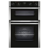 Neff U1ACE5HN0B N50 Built-In CircoTherm Plus Double Oven Black/St/Steel