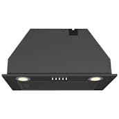 Culina UBSCAN52BK 52cm Canopy Extractor Hood in Black 3 Speed Fan
