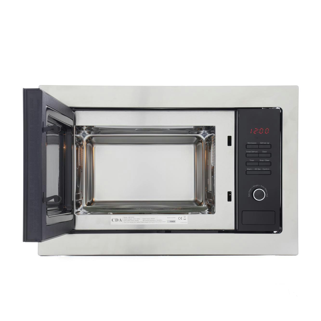 CDA VM130SS Builtin Microwave Oven in St/Steel, 900W 25 Litre