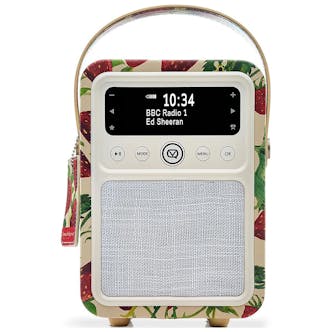 VQ Monty VQMONTYEBSW DAB/DAB+ Digital Radio & Bluetooth Speaker - Strawberri