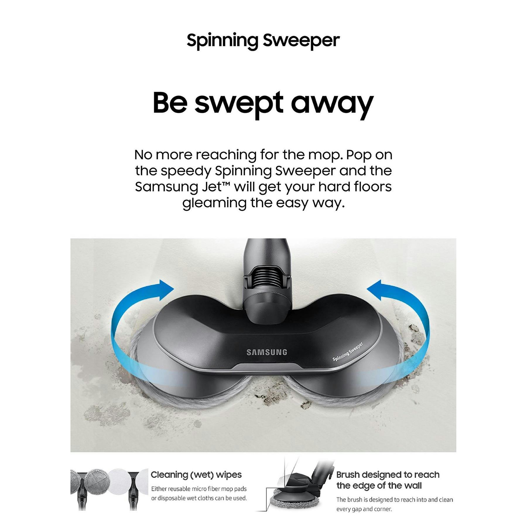 Samsung VS20R9049T3 Jet 90 Pet Cordless Stick Vacuum Cleaner in Silver