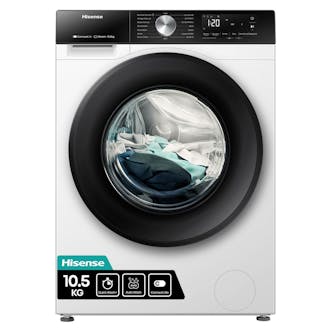 Hisense WF3S1043BW3 10.5kg 1400 Spin Washing Machine in White A Rated Conne
