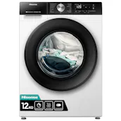 Hisense WF3S1243BW3 12kg 1400 Spin Washing Machine in White A Rated Auto Wa