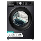 Hisense WF3S8043BB3 8kg 1400 Spin Washing Machine in Black A Rated Connect
