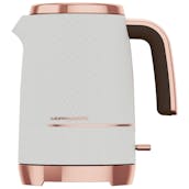 Beko WKM8306W Cosmopolis Kettle in White and Rose Gold