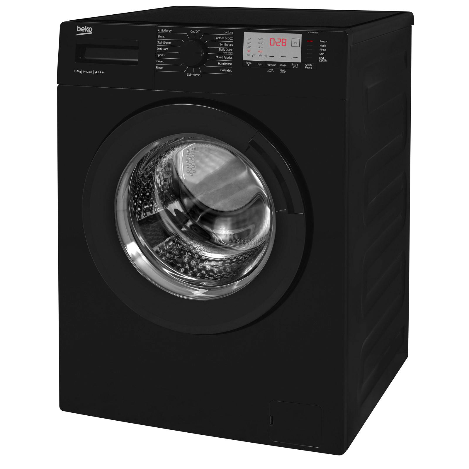 Beko 9kg Washing Machine Black