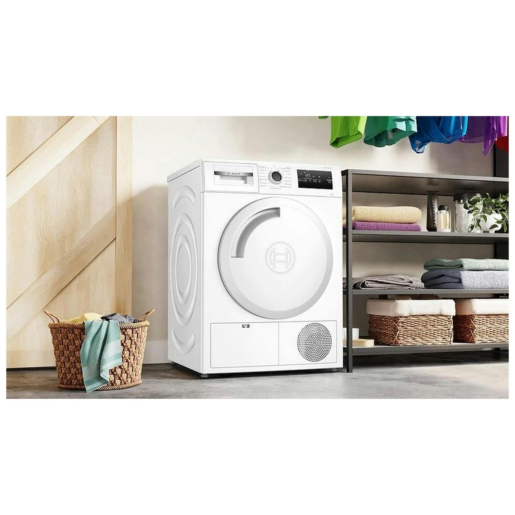 Bosch WTN83202GB Series 4 8kg Condenser Dryer In White B Rated Sensor