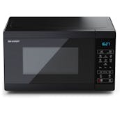 Sharp YC-MS02U-B Solo Microwave Oven in Black - 20L 800W