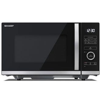 Sharp YC-QS254AU-B Flatbed Microwave Oven in Black 25L 900W