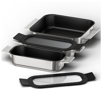 Neff Z9403FF0 3 Piece Induction Flex Pan Set in Stainless Steel