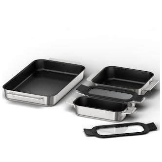 Neff Z9404FF0 4 Piece Induction Flex Pan Set in Stainless Steel