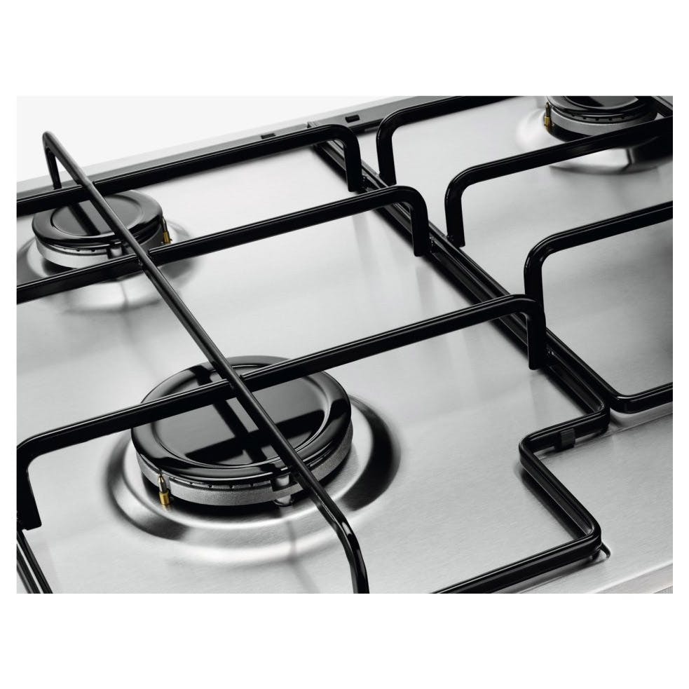 Zanussi ZGNN642X 60cm 4 Burner Gas Hob in St/Steel, Pureflame Burner