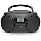 Roberts ZOOMBOXFMBK DAB/FM Portable Boombox with CD Player & USB in Black