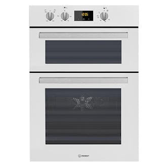 Indesit IDD6340WH 60cm Built-In Electric Double Oven in White A/A Rated